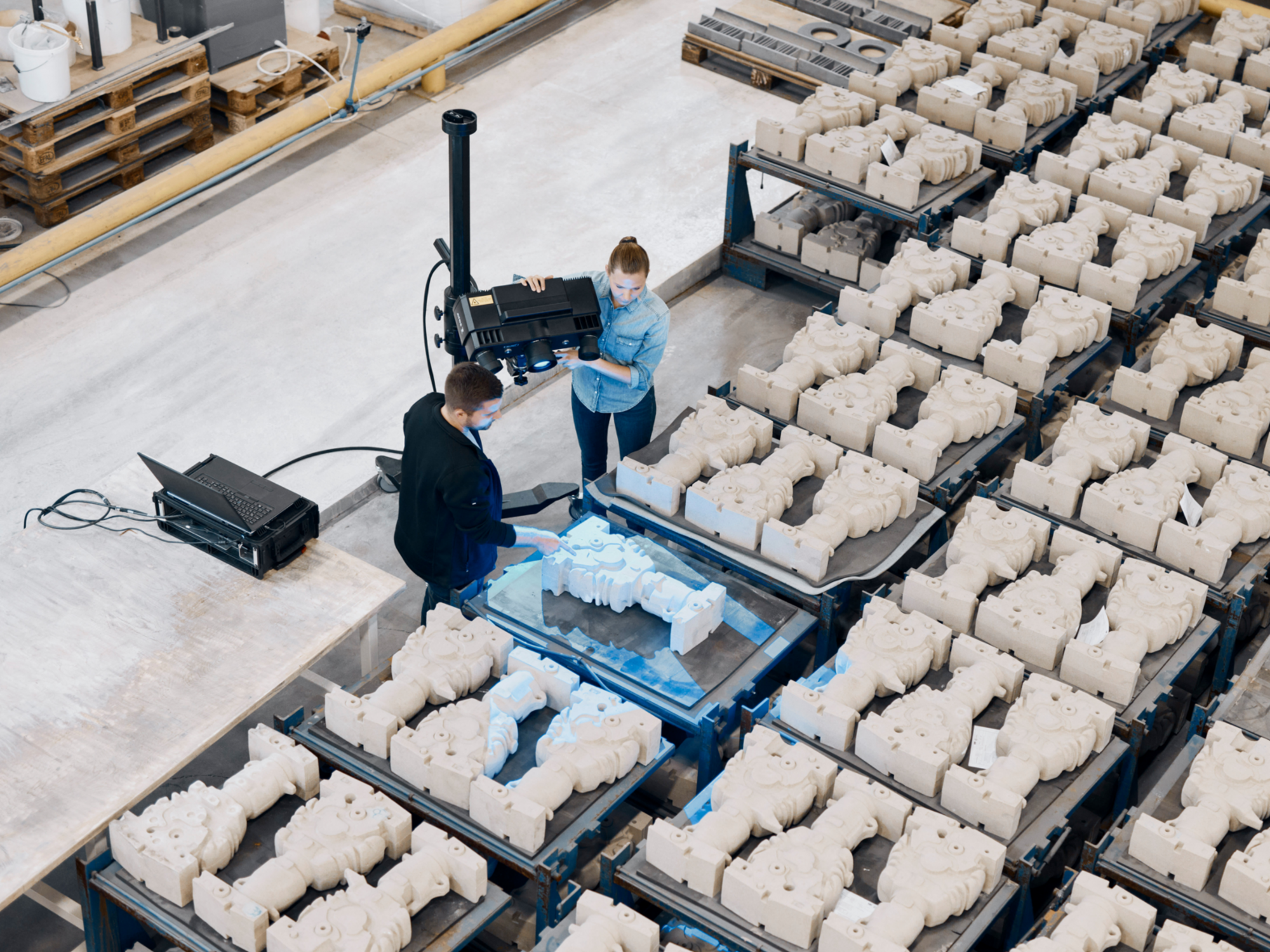 [Translate to English:] ZEISS ATOS 5, 3D scanning