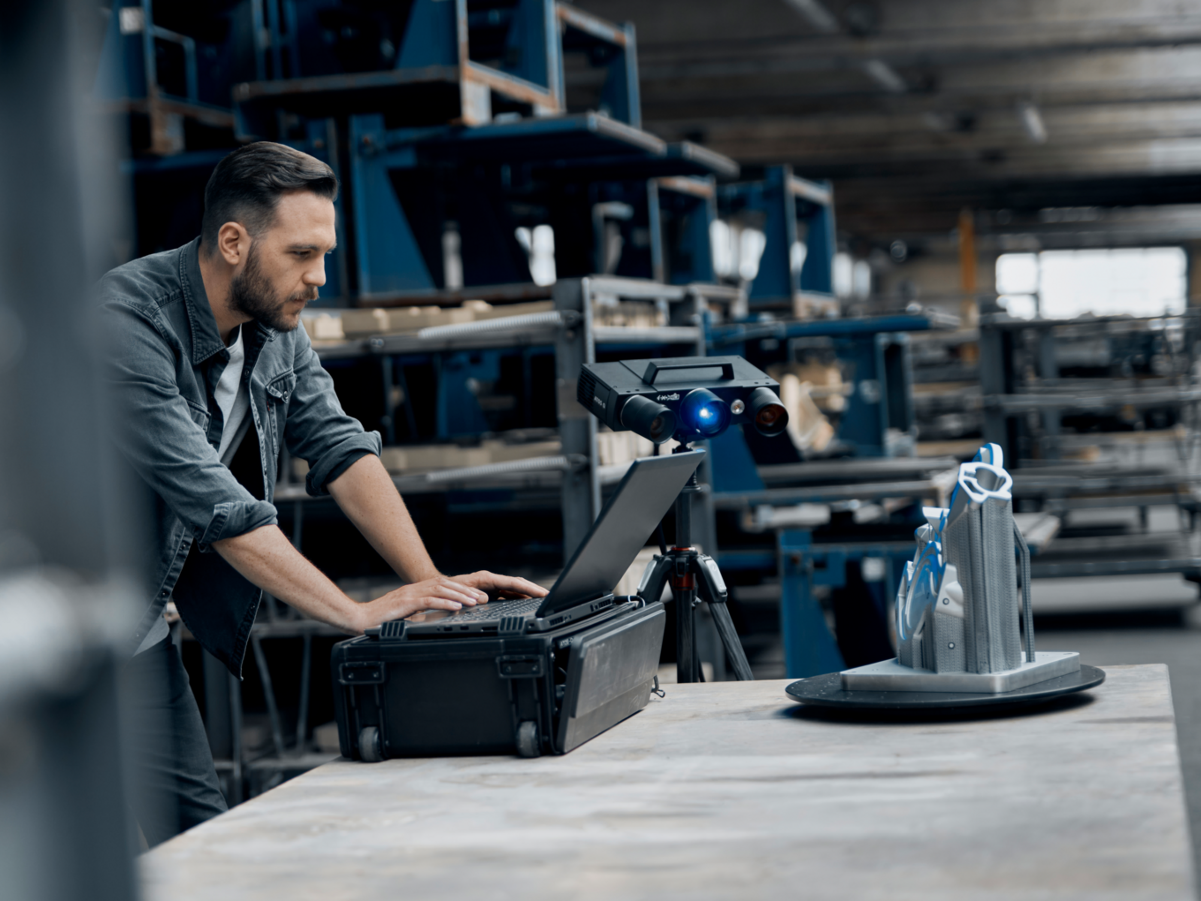 [Translate to English:] 3D scanning, ATOS Q