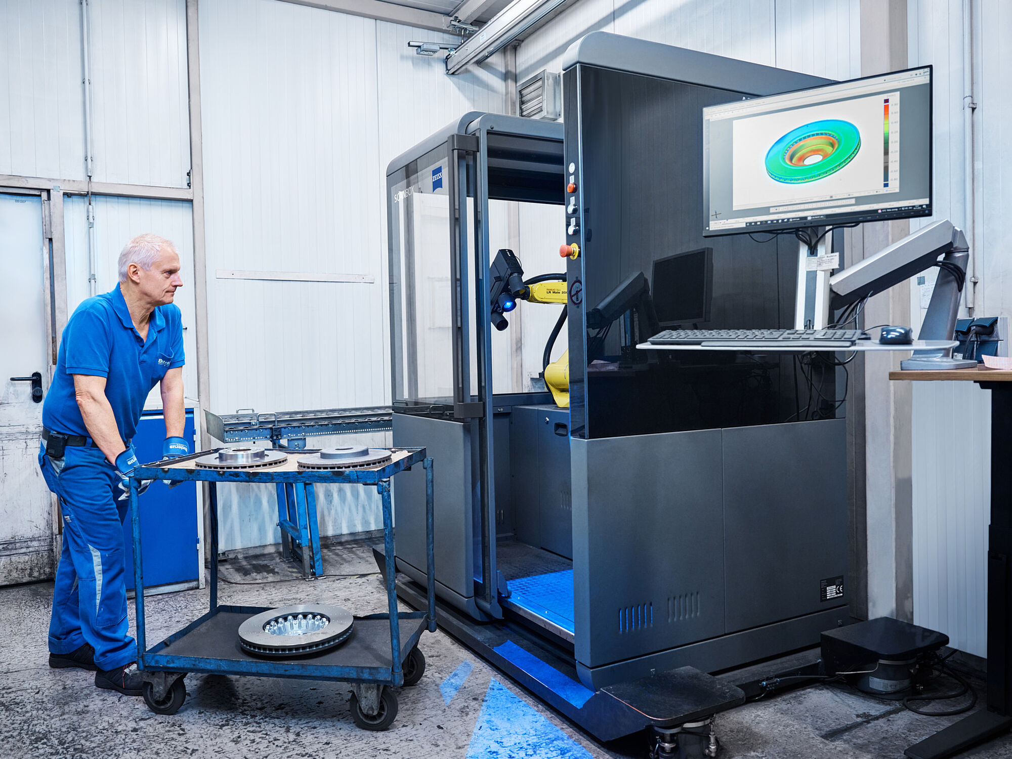 [Translate to English:] ATOS ScanBox 4105, automatiseret 3D scanner
