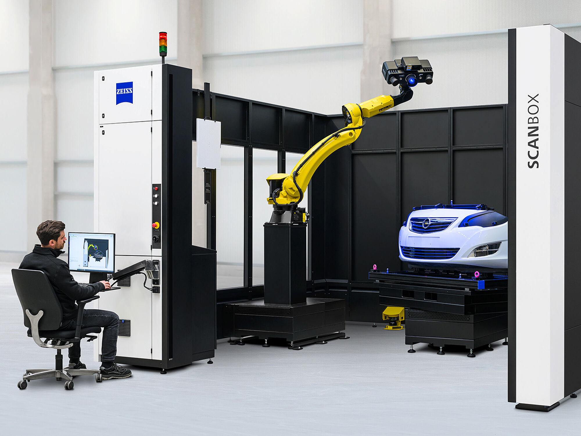 [Translate to English:] ZEISS ScanBox serie 5, automatiseret 3D scanning