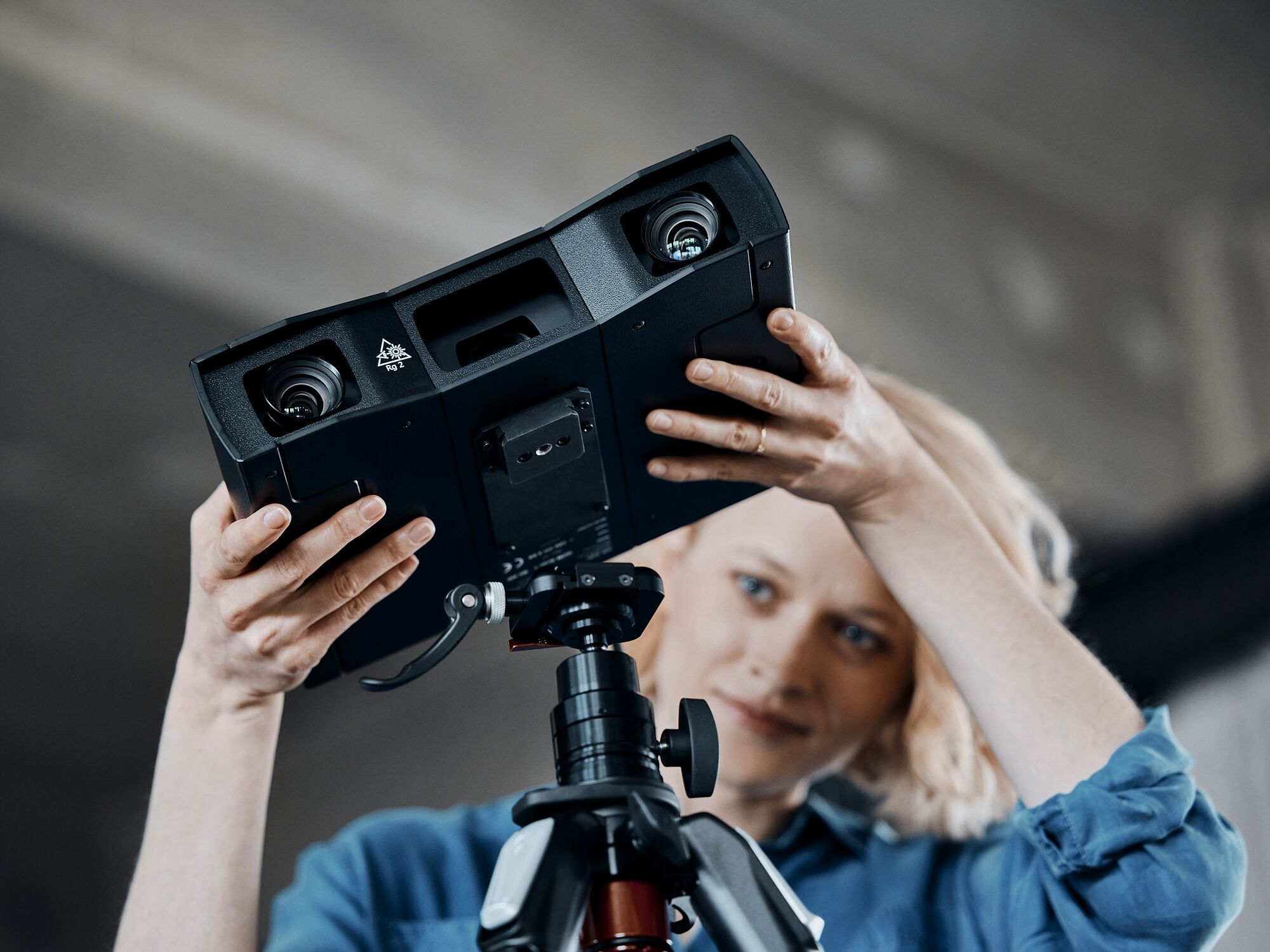 [Translate to English:] GOM Scan 1 er en lille og mobil 3D scanner