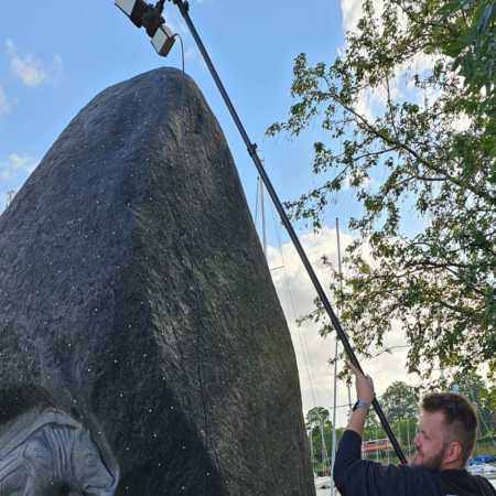 3D scanning of memorial stones with T-SCAN hawk 2