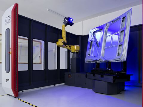 Automated 3D scanning of part up to Ø3 meter