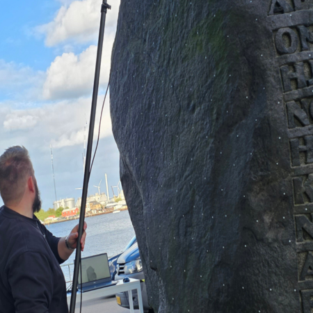 3D scanning of memorial stones with T-SCAN hawk 2