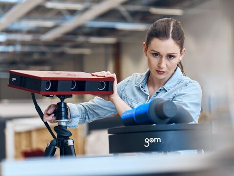 3D scanning with ATOS Core and GOM ROT 350