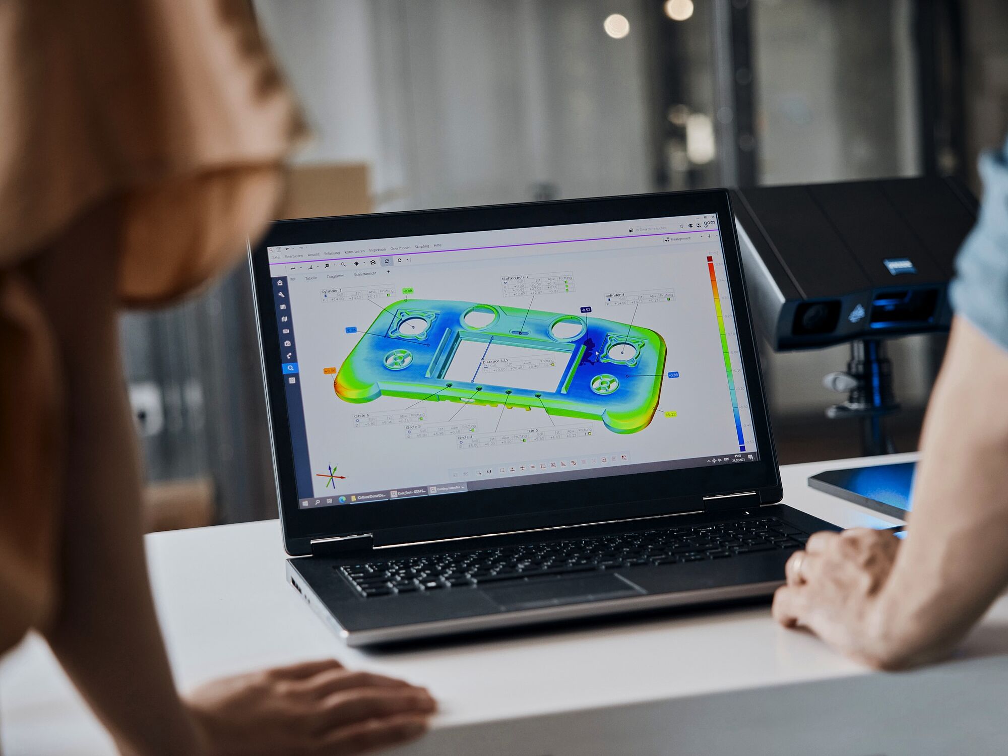 [Translate to English:] 3D scanning til kvalitetskontrol