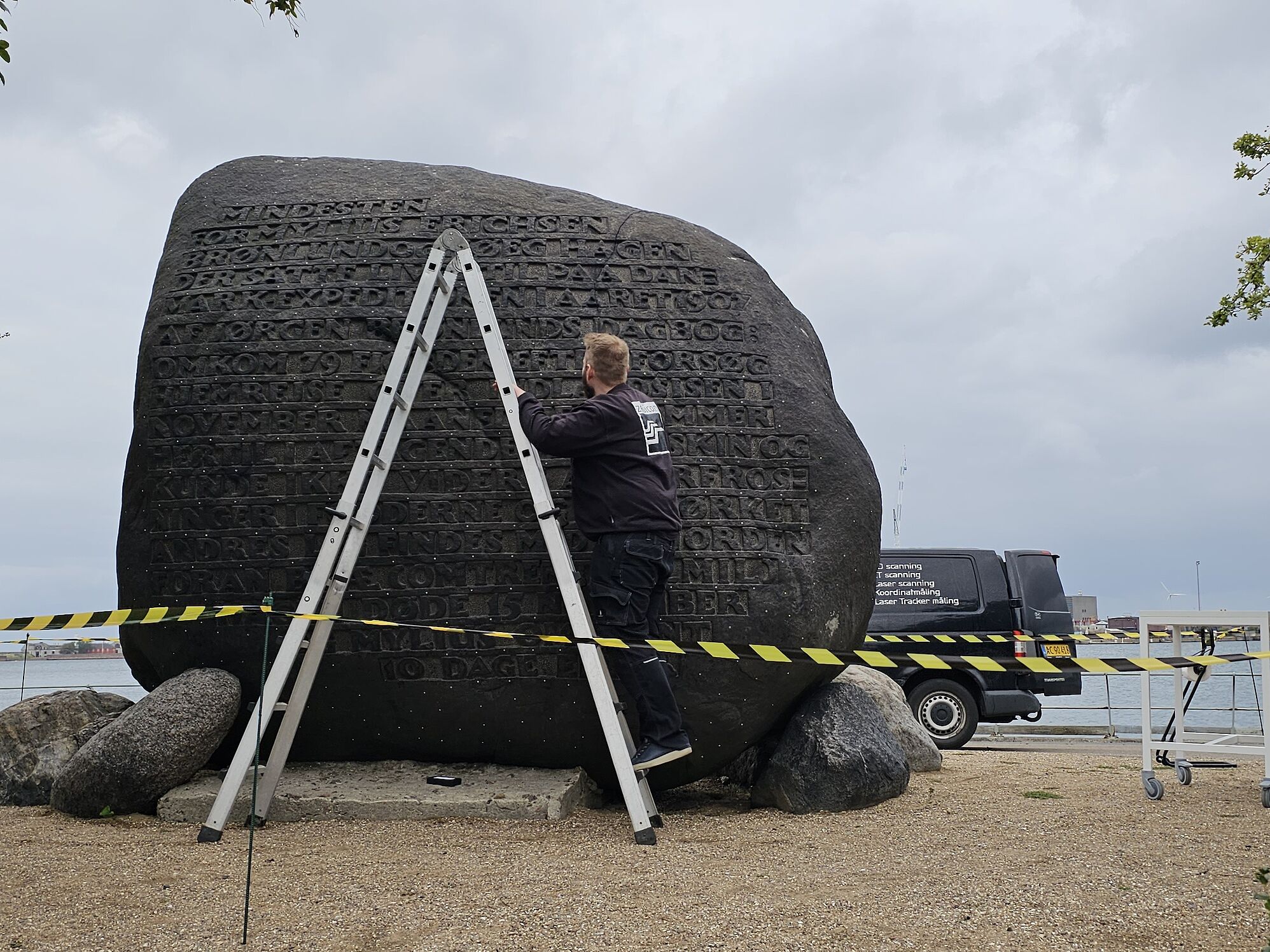 3D scanning af mindesten med T-SCAN hawk 2