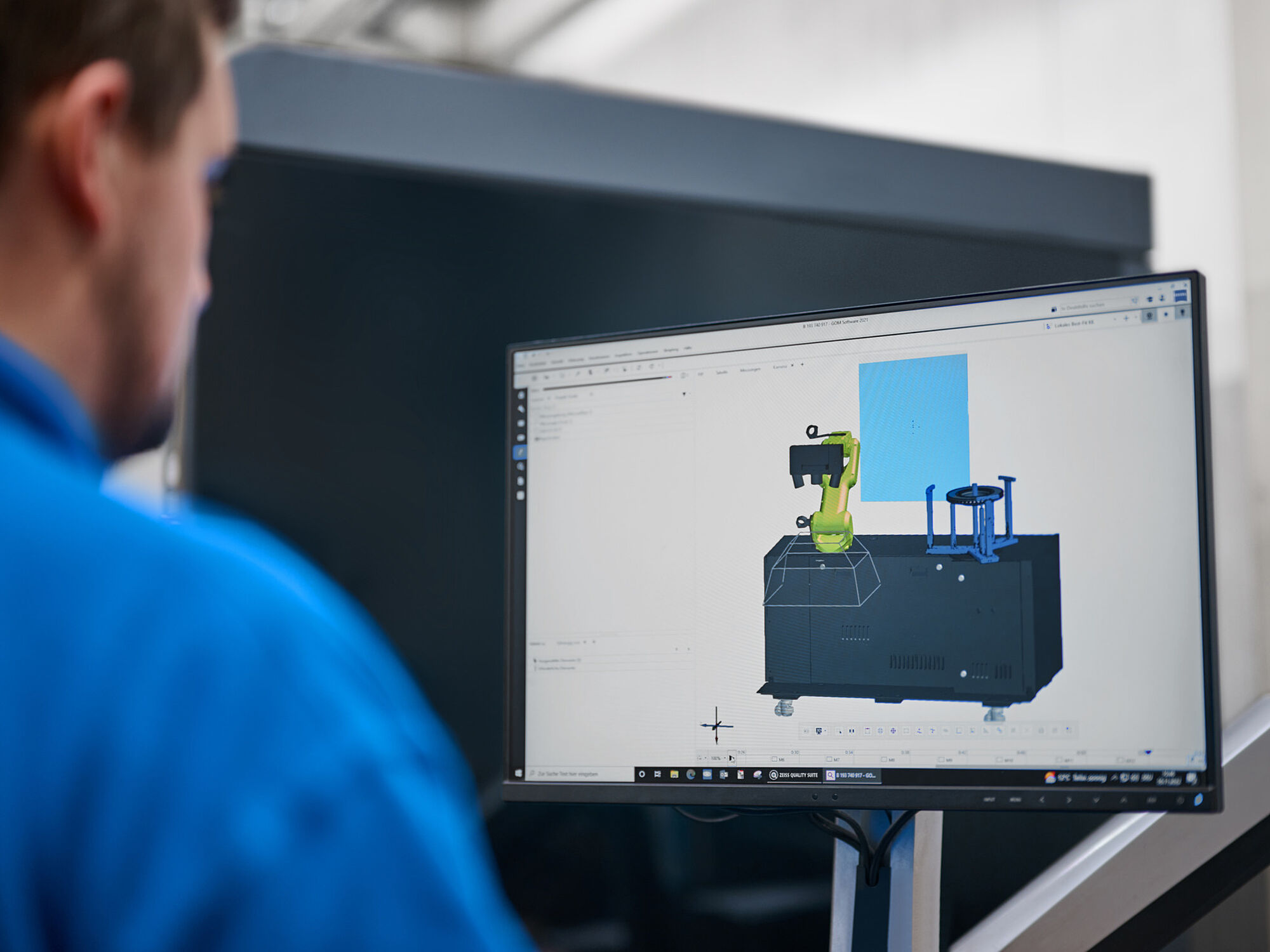 [Translate to English:] ATOS ScanBox 4105, automatiseret 3D scanner