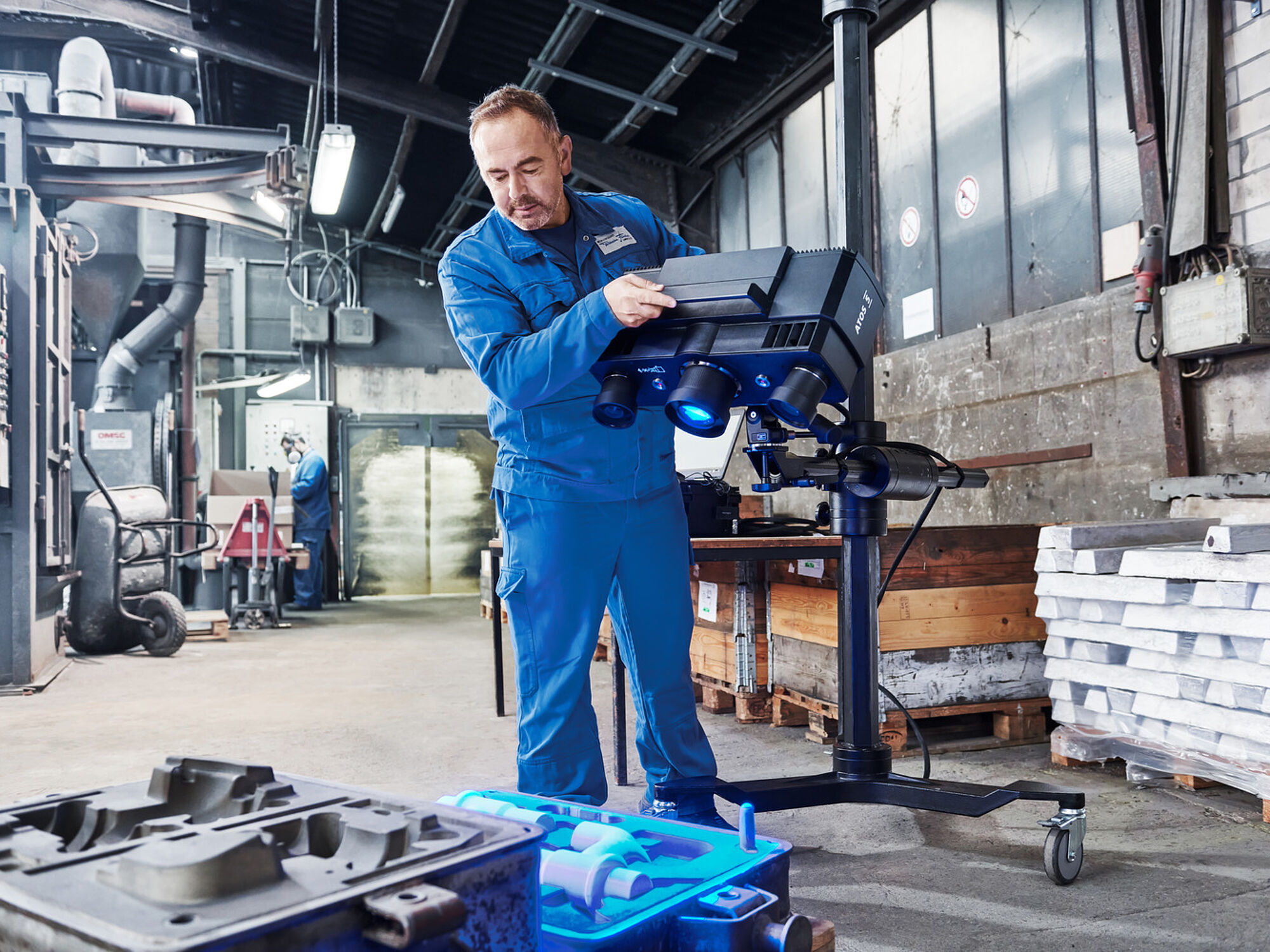 [Translate to English:] 3D scanning med ZEISS ATOS 5