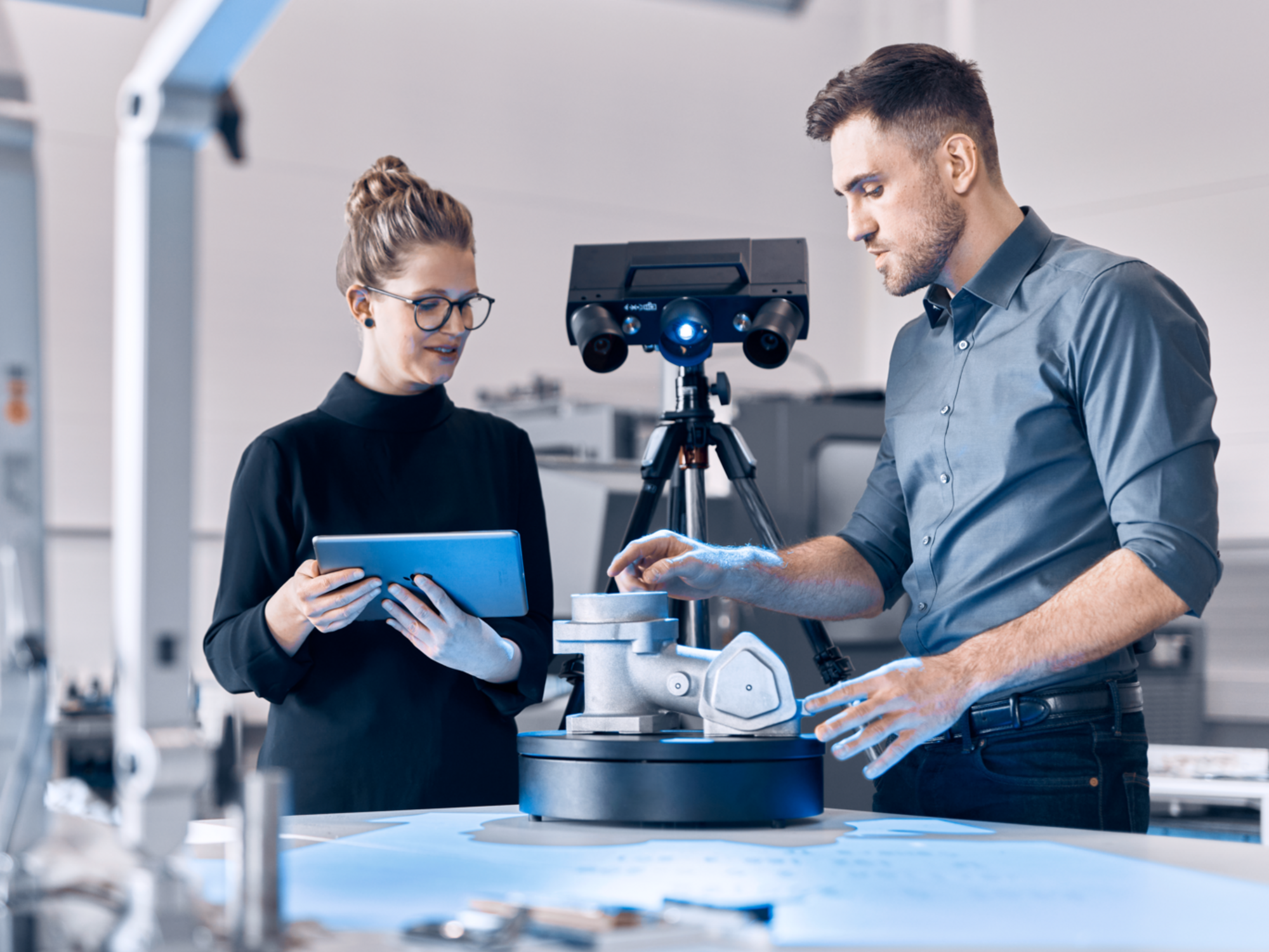 [Translate to English:] 3D scanning med ATOS Q