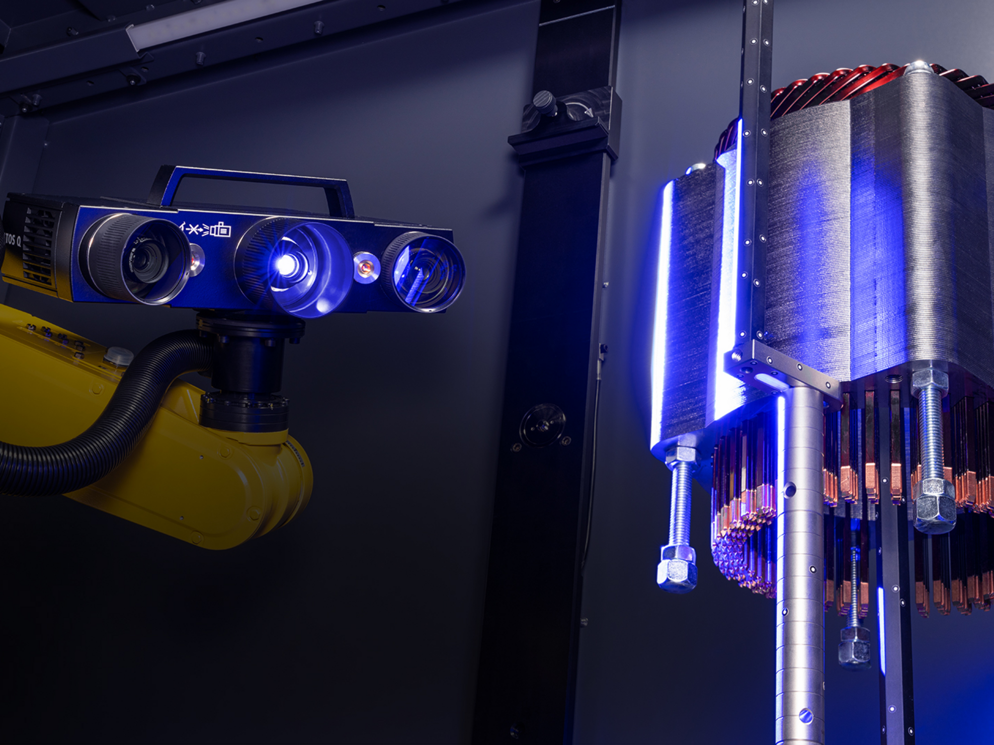[Translate to English:] ATOS Q, 3D scanning af elmotorer