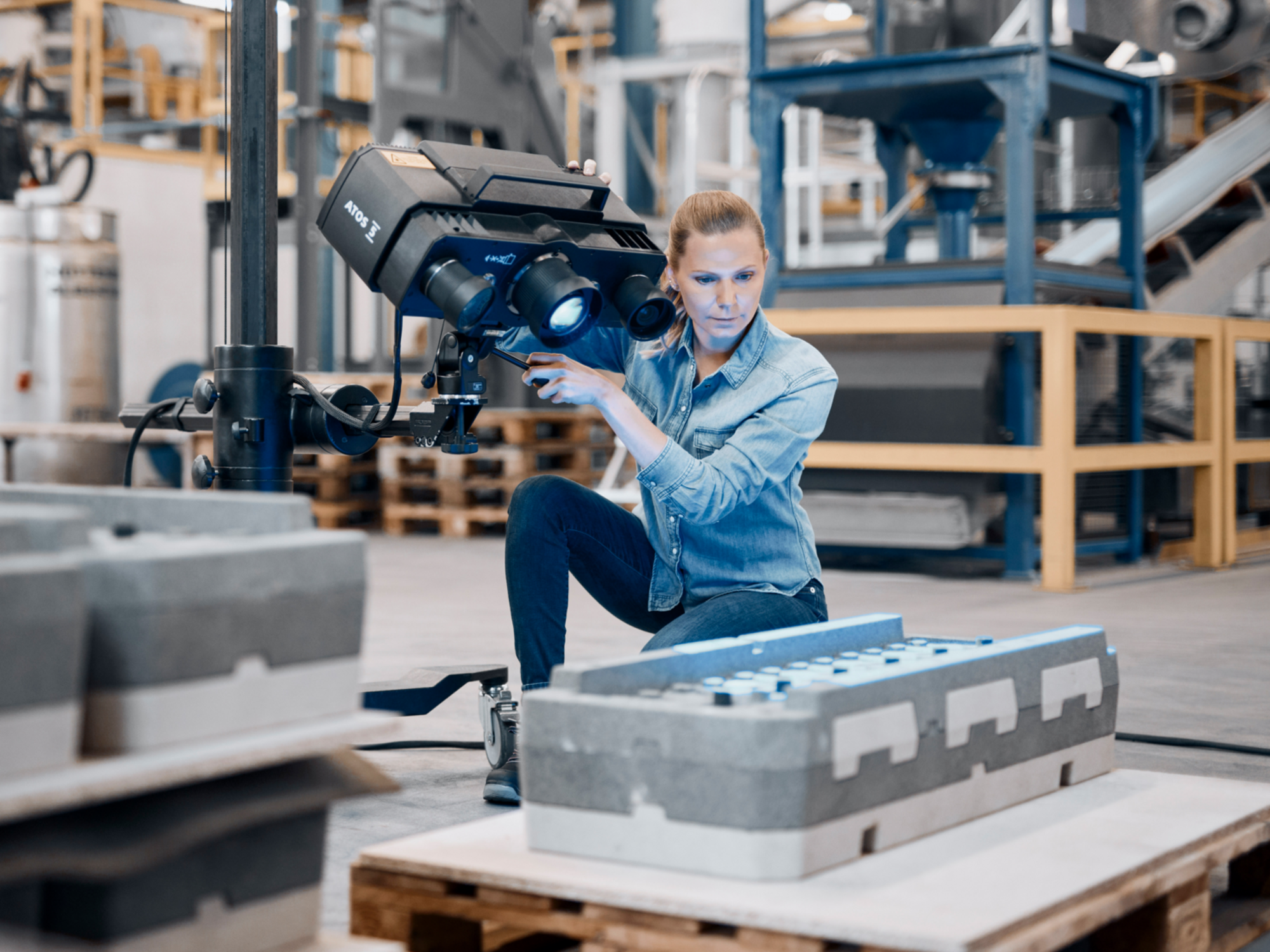 [Translate to English:] 3D scanning med ZEISS ATOS 5